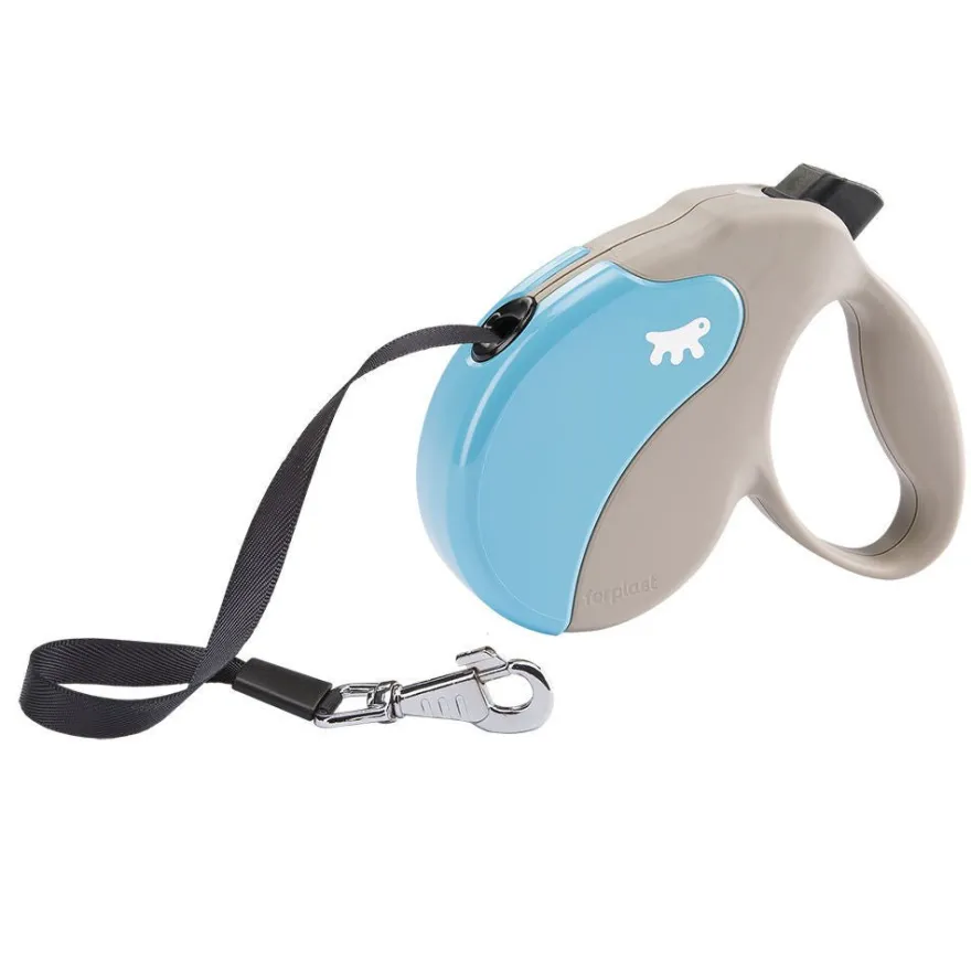 Ferplast Amigo Correa Retráctil Beige y Azul 5m