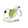 Ferplast Amigo Correa Rulleta Blanco-Verde 5m