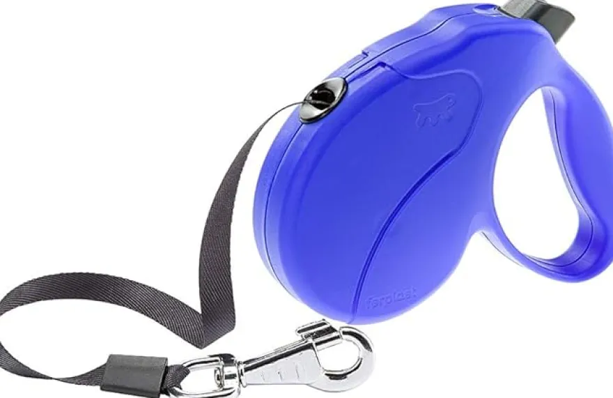 Ferplast Amigo Easy L Correa Retráctil Azul 5m