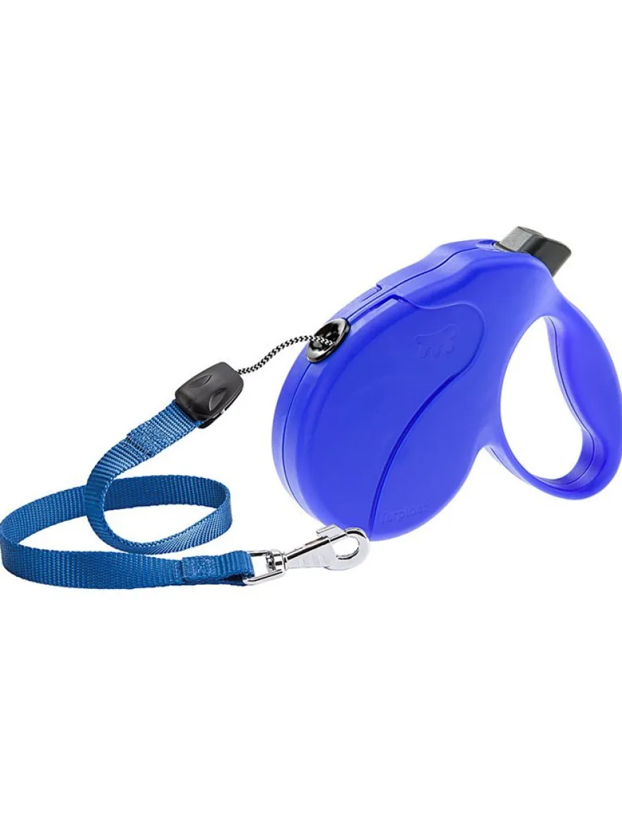 Ferplast Amigo Easy M Correa Retráctil Azul 5m