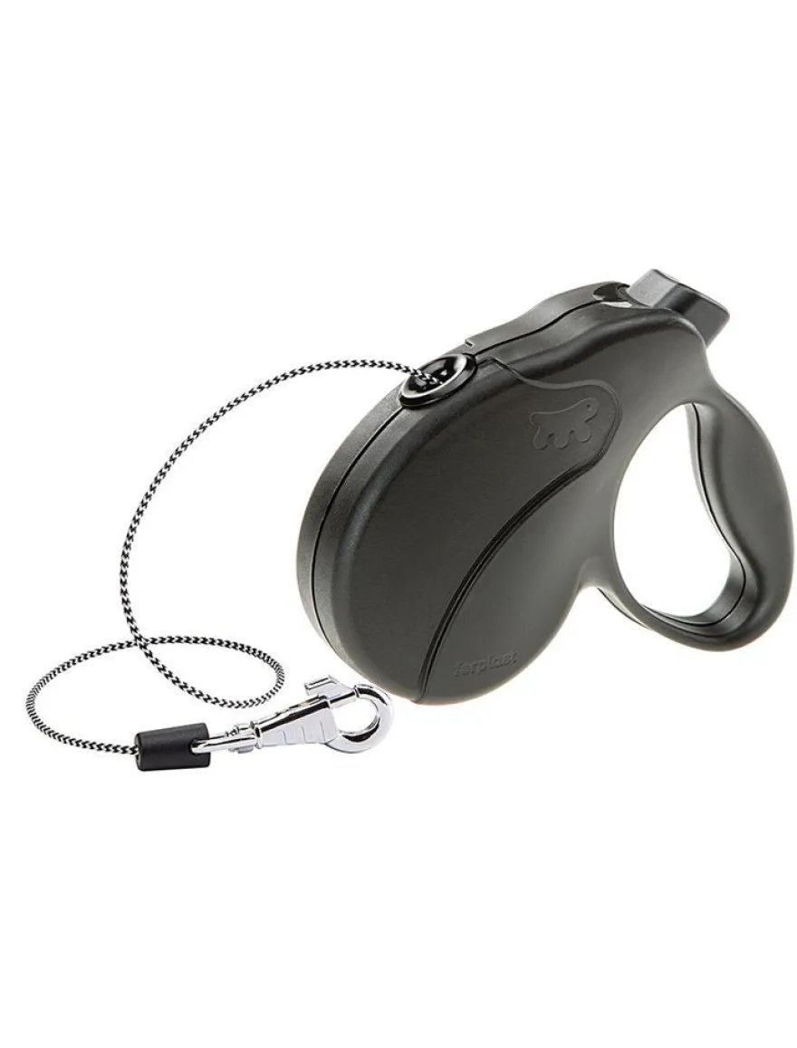 Ferplast Amigo Easy Mini Correa Retráctil Negra 3m