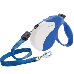 Ferplast Amigo L Correa retráctil 5m Azul/Blanco