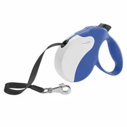 Ferplast Amigo L Correa retráctil 5m Azul/Blanco