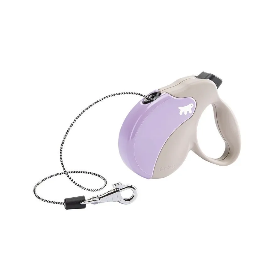 Ferplast Amigo Mini Correa Retráctil Lila 3m