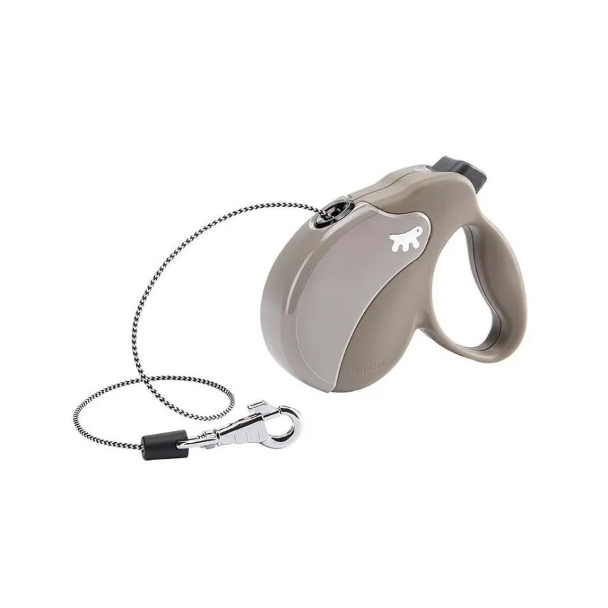 Ferplast Amigo Mini Correa Retráctil Gris 3m