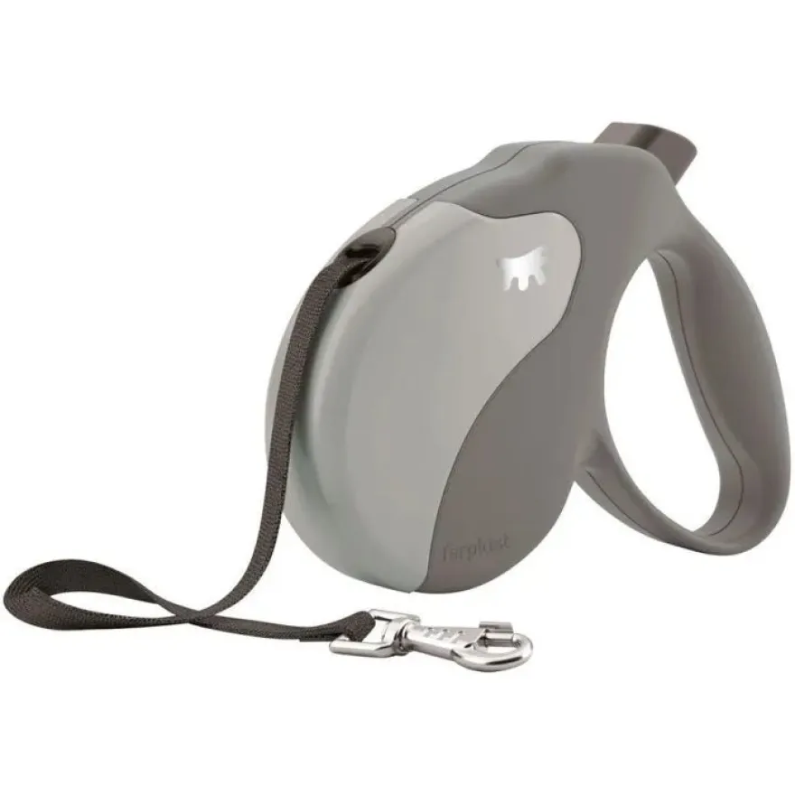 Ferplast Amigo Mini Tape Correa Retráctil Dove Grey 199g