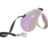 Ferplast Amigo M Tape Correa Extensible Lila Bej 5m