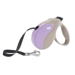 Ferplast Amigo M Tape Correa Extensible Lila Bej 5m