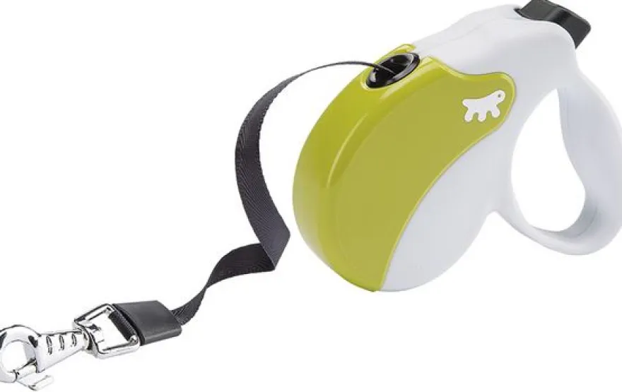 Ferplast Amigo S Tape Correa Retráctil Blanco/Verde 5m