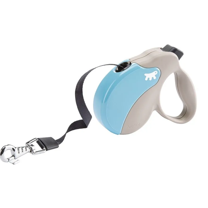 Ferplast Amigo S Tape Correa Retráctil 5m Azul/Blanco