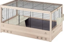 Ferplast Arena 100 Jaula para Conejos Negro y Beige 12kg