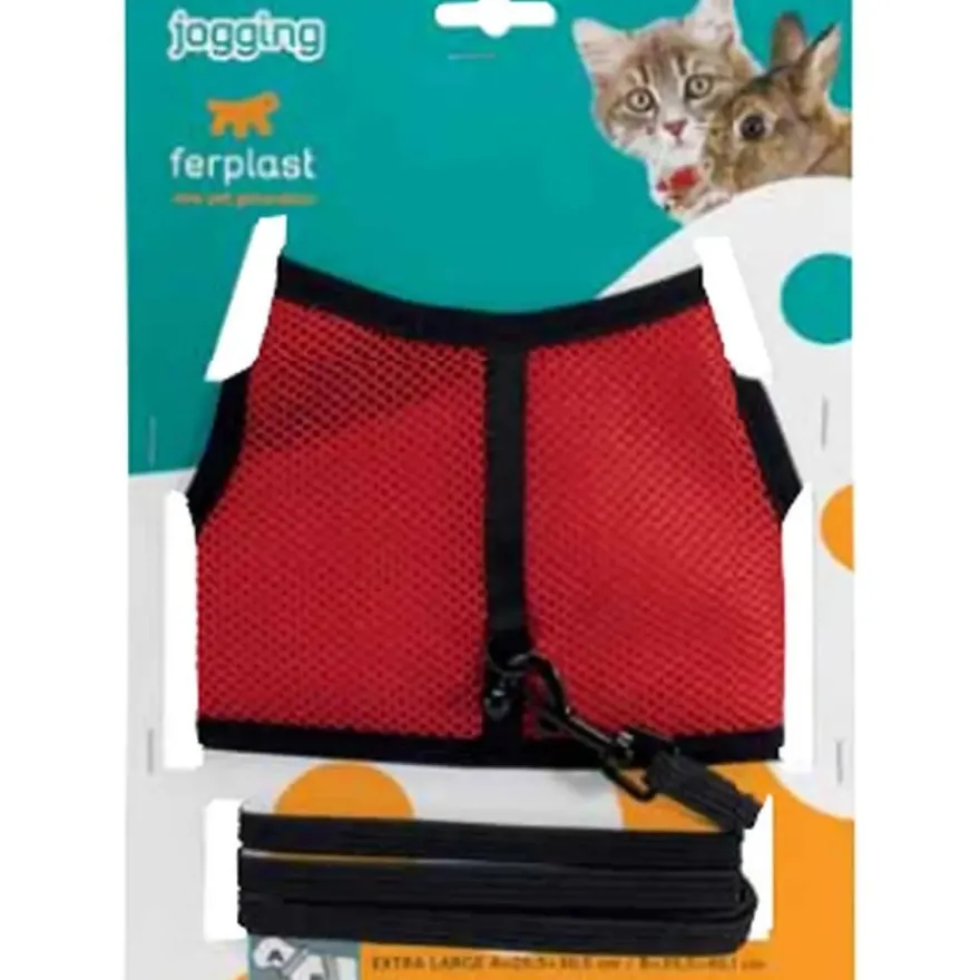 Ferplast Arnés Jogging Rojo 1 ud