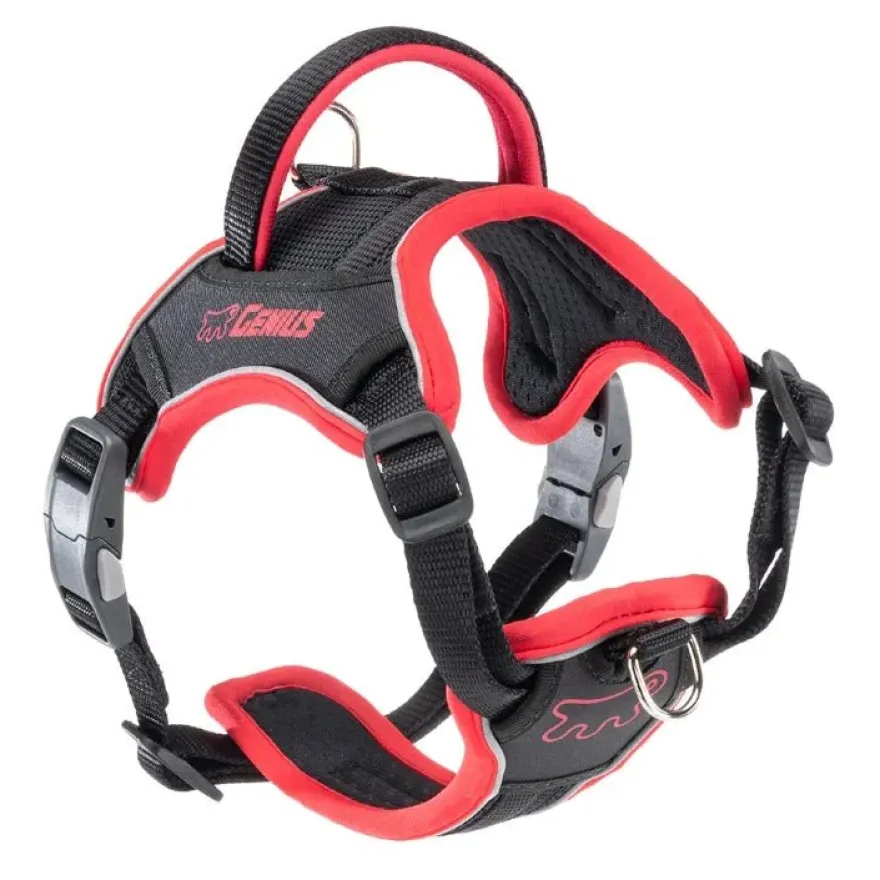 Ferplast Arnés Nylon Genius Extra Grande Rojo 520g