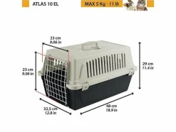 Ferplast Atlas 10 Transportín Negro 1 ud