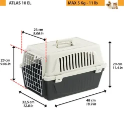 Ferplast Atlas 10 Transportín para Gatos y Perros Pequeños 1,22kg