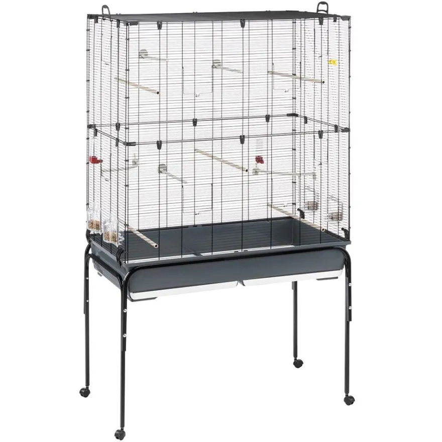 Ferplast Cage Planeta Negro Jaula para Aves 16100g