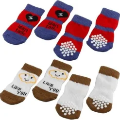 Ferplast Calcetines Antideslizantes para Perros 4 uds