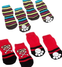 Ferplast Calcetines Antideslizantes para Perros 4 uds