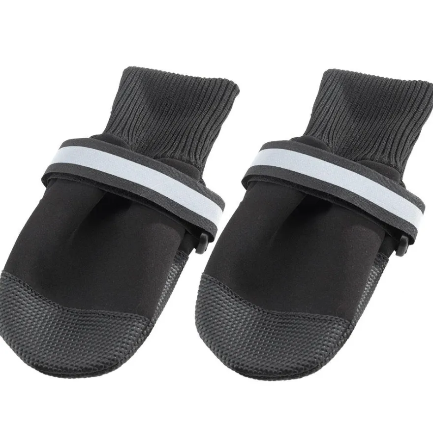 Ferplast Calzado Protector para Perro Negro 2 pares