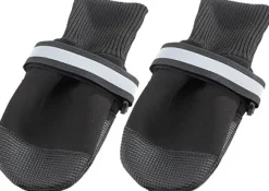 Ferplast Calzado Protector para Perros XL Negro 2 ud