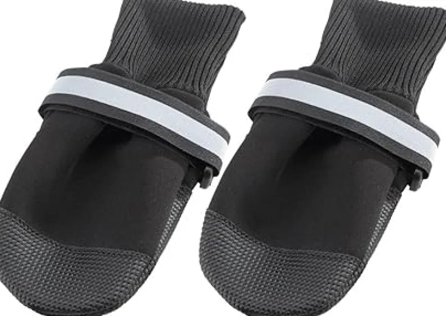 Ferplast Calzado Protector para Perros XL Negro 2 ud