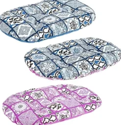 Ferplast Cama Relax 55 Almohada Ovalada Azul/Gris/Negro 440g