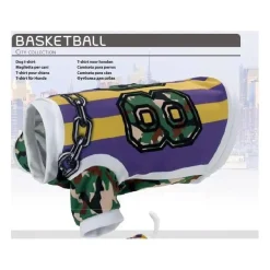 Ferplast Camiseta Basketball TG XXXS Prenda para Mascotas Negra 60g
