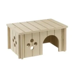 Ferplast Caseta de Madera para Roedores Madera Natural