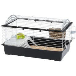 Ferplast Casita 100 Jaula para Conejos y Cobayas Negro 6.4kg