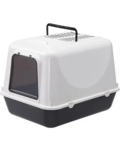 Ferplast Clear Cat 20 Caja de Arena Cubierta Negra 1,5Kg