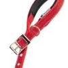 Ferplast Collar Daytona Deluxe Reflexivo, Rojo 1 ud