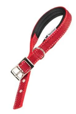 Ferplast Collar Daytona Deluxe Reflexivo, Rojo 1 ud