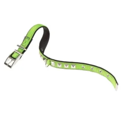 Ferplast Collar Dual Pyramids Nylon Verde y Negro 1 ud
