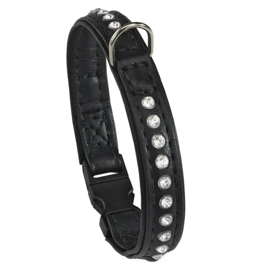 Ferplast Collar Lux C15 Sencillo Negro 25cm
