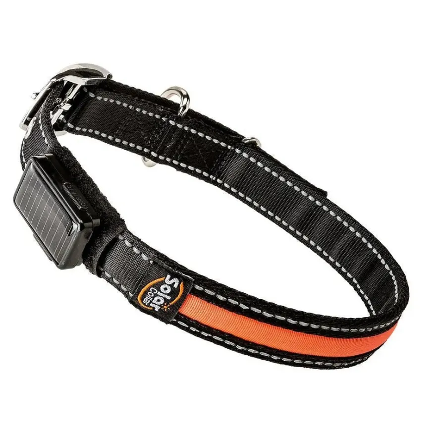 Ferplast Collar Solar Night Naranja Medium 156g