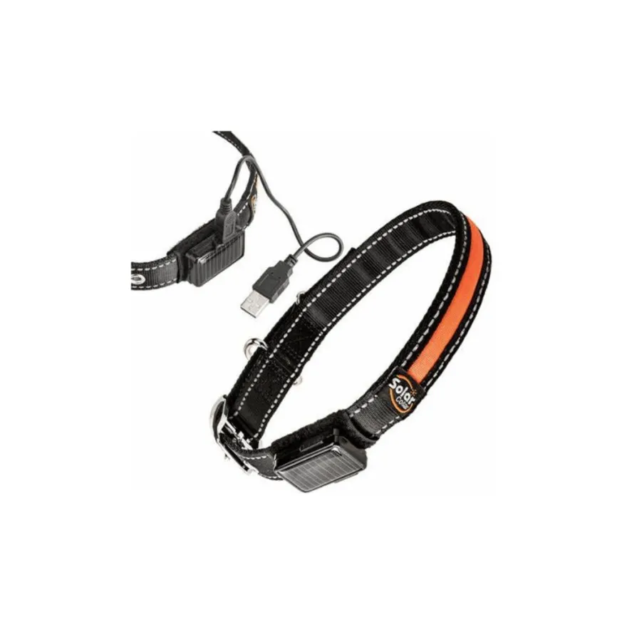 Ferplast Collar Solar Night Naranja Medium 156g