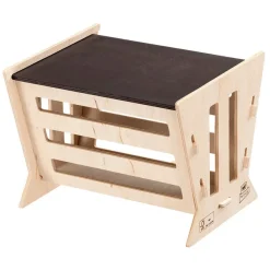 Ferplast Comedero Heno Madera Natural con Tapa Negra 1 ud