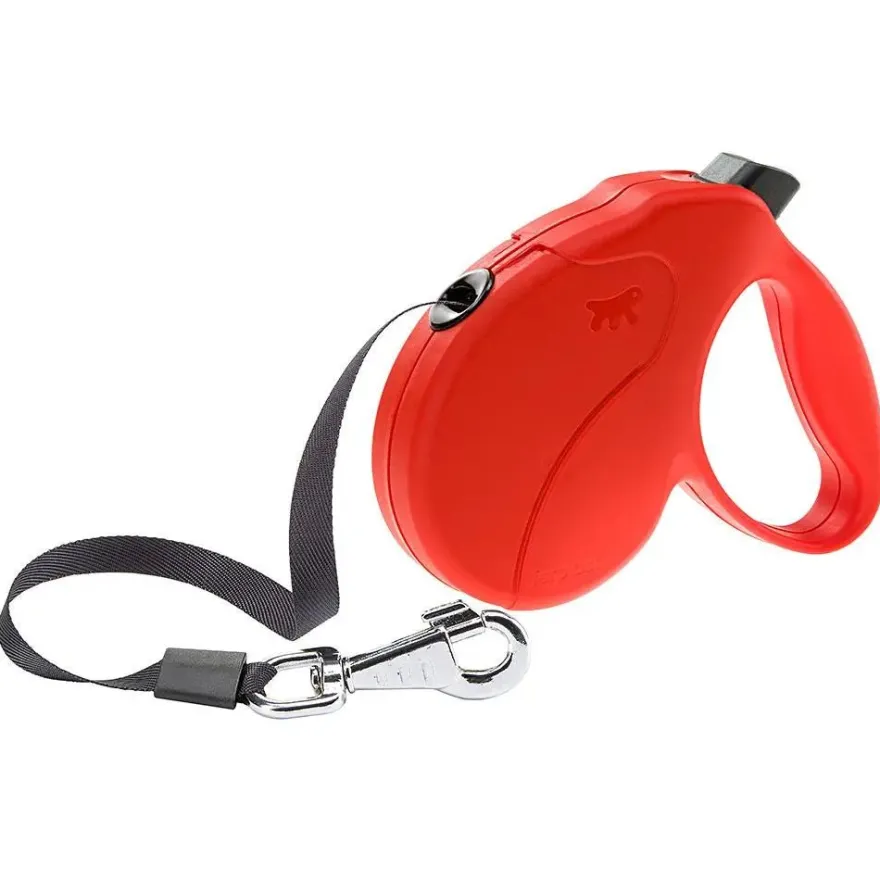 Ferplast Correa Amigo Easy L Retráctil Rojo 5m