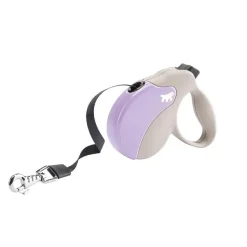 Ferplast Correa Amigo L Retráctil Beige Lila 5m