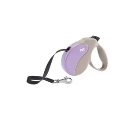 Ferplast Correa Amigo L Retráctil Beige Lila 5m