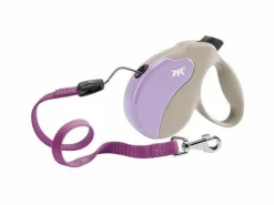 Ferplast Correa Amigo M Retráctil Beige y Lila 5m