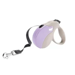 Ferplast Correa Amigo S Retráctil Beige/Lila 5m