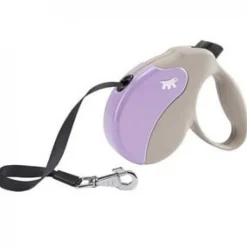 Ferplast Correa Amigo S Retráctil Beige/Lila 5m