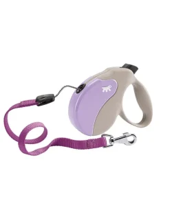 Ferplast Correa Amigo S Retráctil Beige Lila 5m