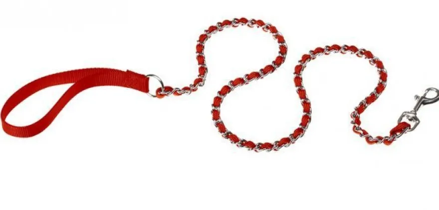 Ferplast Correa Chrome Nylon Rojo 122cm