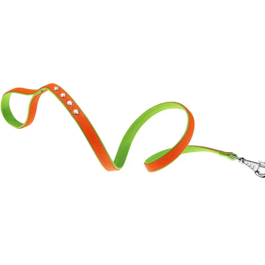 Ferplast Correa Dual G20 Naranja con Verde 110cm