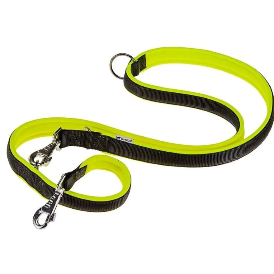 Ferplast Correa Ergofluo GA20 200cm Amarillo