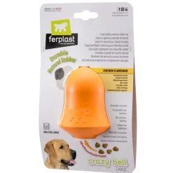 Ferplast Crazy Bell L Juguete Interactivo Naranja 270g