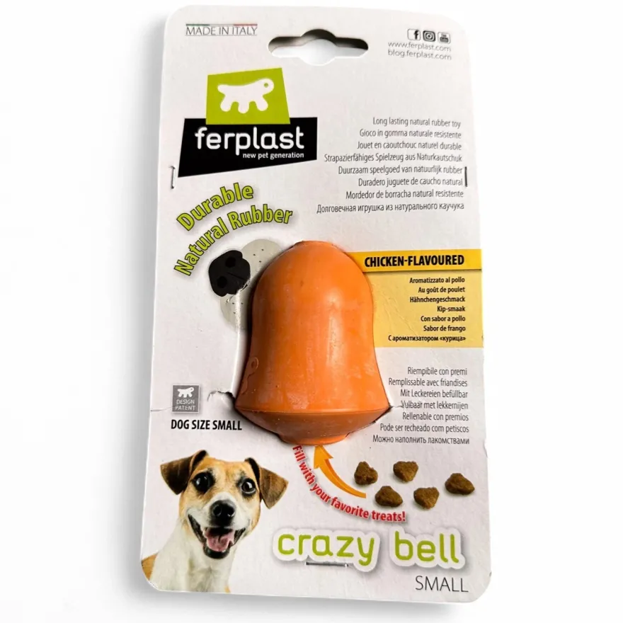 Ferplast Crazy Bell M Juguete Interactivo Naranja 160g