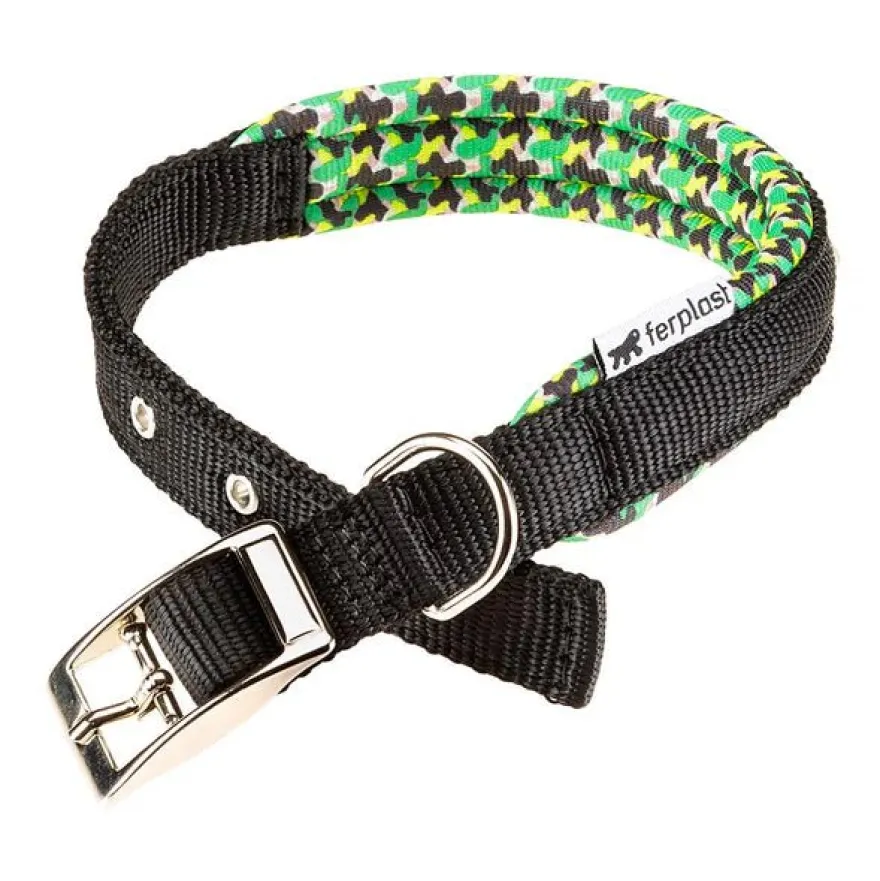 Ferplast Daytona Fantasy Collar de Nylon Negro 43cm